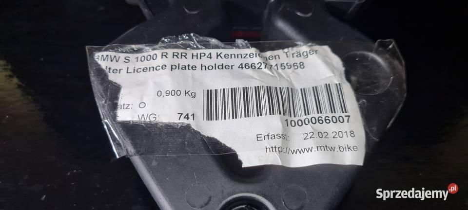 Bmw S 1000 RR mocowanie tablicy chlapacz 7715968 Warszawa