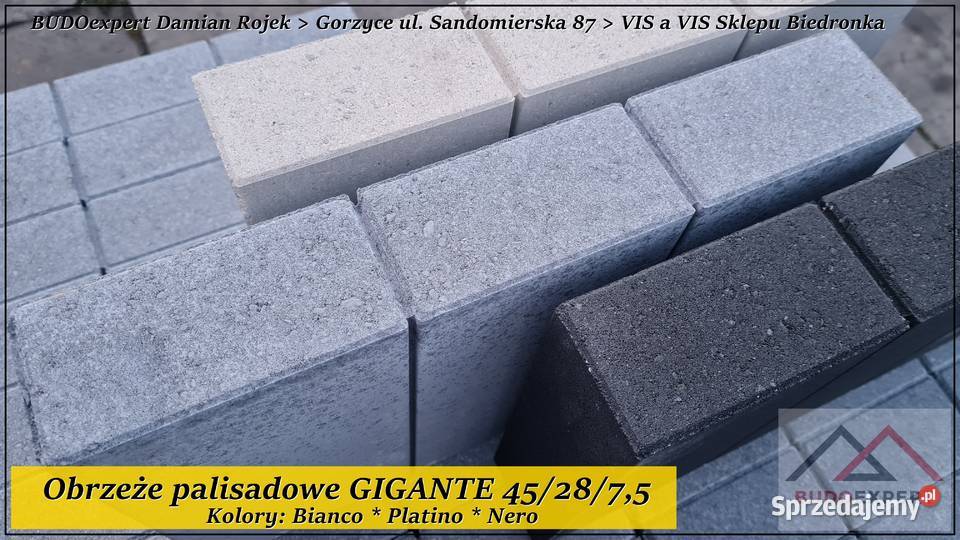 Ładne obrzeże palisadowe gładkie PALINEA ciepły podkarpackie Stalowa Wola
