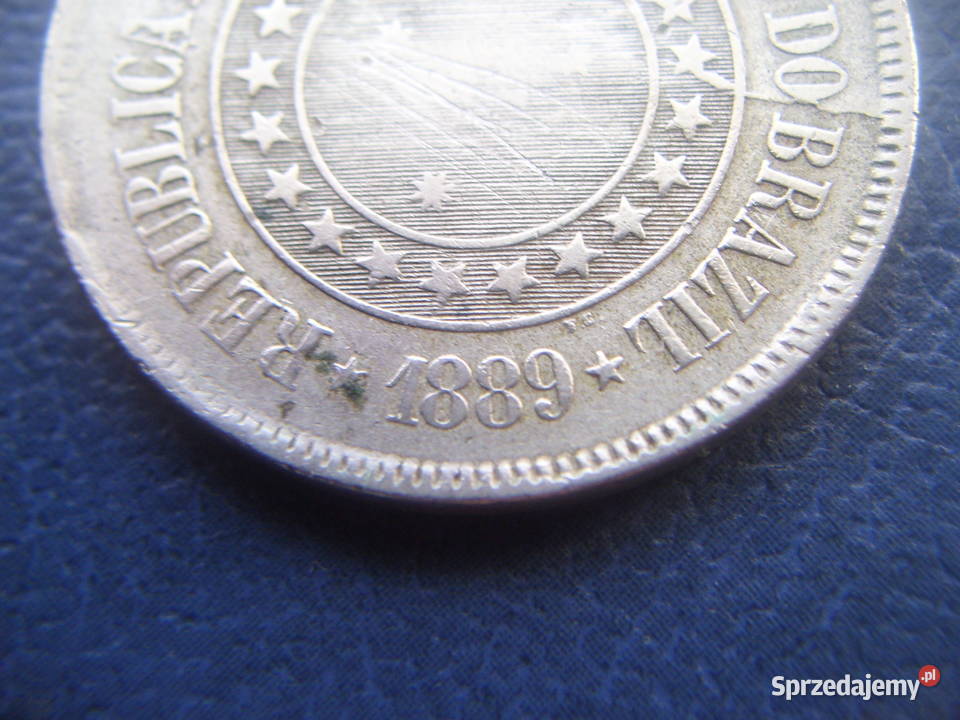 Stare monety 200 reis 1889 Brazylia Lesko