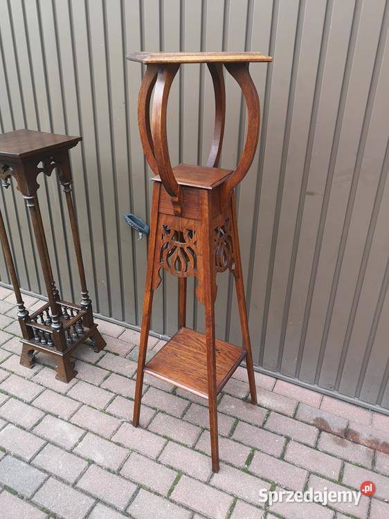 Kwietnik Dębowy Antyk Stary W Stanie Okazja