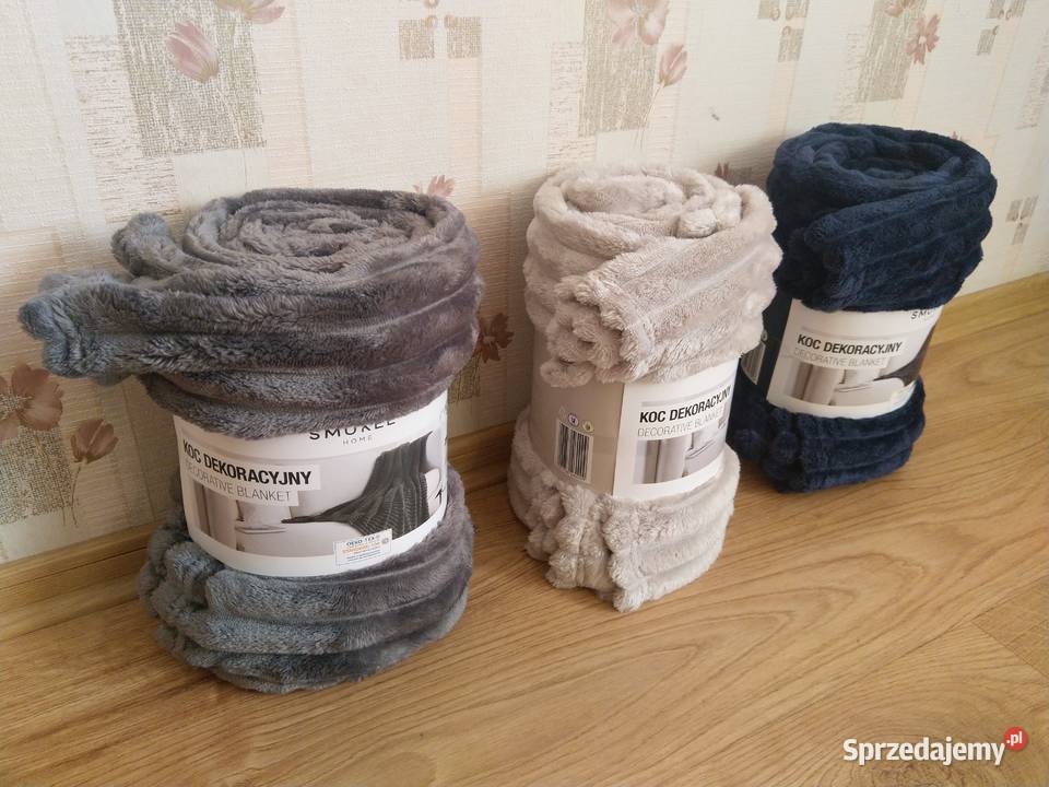 NAJTANIEJ Koc Dekoracyjny Kocyk Narzuta 3kolory