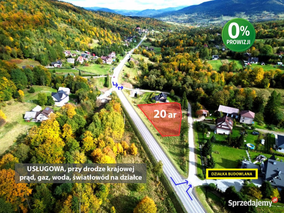 20 ar drodze krajowej 28 świetna ekspozycja Gruszowiec