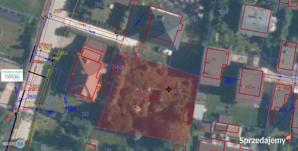 sprzedaży gruntu 718m2 Jędrzejów 332zł/m2
