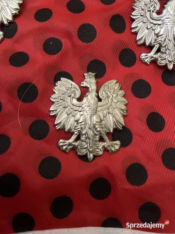 Polskie orzełki zmarłym policjancie z koroną i Wysokie Mazowieckie