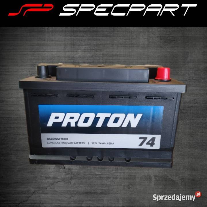 Akumulator PROTON 74Ah 620A EN PRAWY PLUS wysoki Łódź
