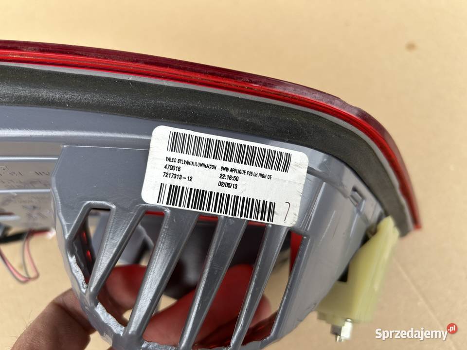 BMW X3 F25 Lampa Tylna Lewa 721731312 Lampy tylne Bolesławiec