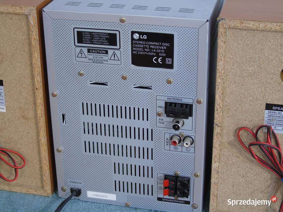 Wieża stereo LG LX221D kolumny WYSYŁKA Jasło