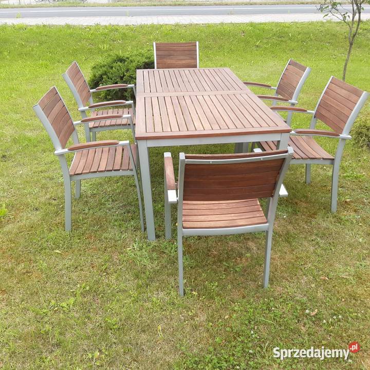 Meble ogrodowe Stół ogrodowy krzesła wielkopolskie Żodyń