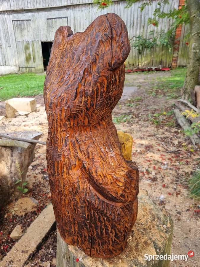 Rzeźba ogrodowa miś niedźwiadek z miodem zachodniopomorskie Wierzchomino