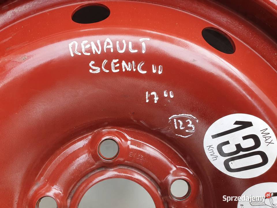 Megane II Scenic II KOŁO ZAPASOWE Zapas 18565 Średnica 16" Janów