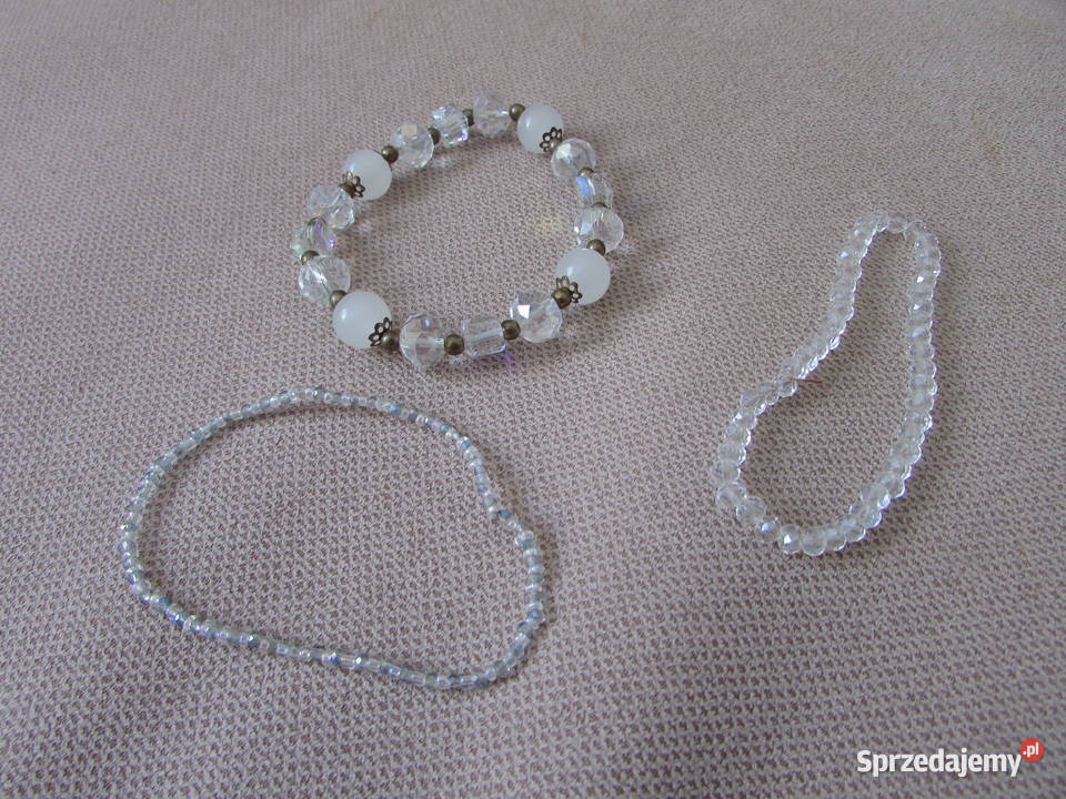 bransoletki z kamyczkami 3 zestaw małopolskie