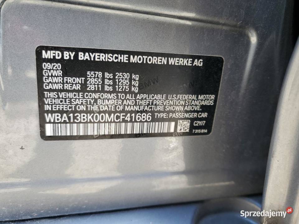 2020 BMW M550XI do sprowadzenia śląskie Częstochowa