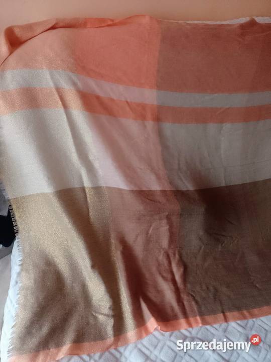 Duża chusta oversize ze złotą nitką z Madrytu Dla kobiet małopolskie Kraków sprzedam