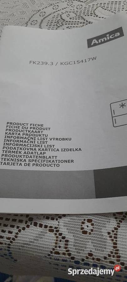 Lodówka Amica FK 2393KGC 15417 W lubelskie Ogrodniki