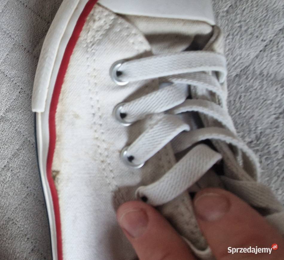 trampki wysokie na rzep Converse r 35 białe