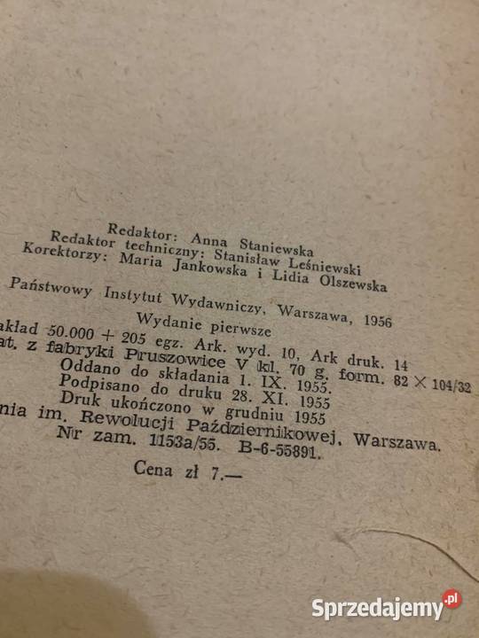 Szaleństwo Almayera Joseph Conrad książka z 1956 Jasło sprzedam