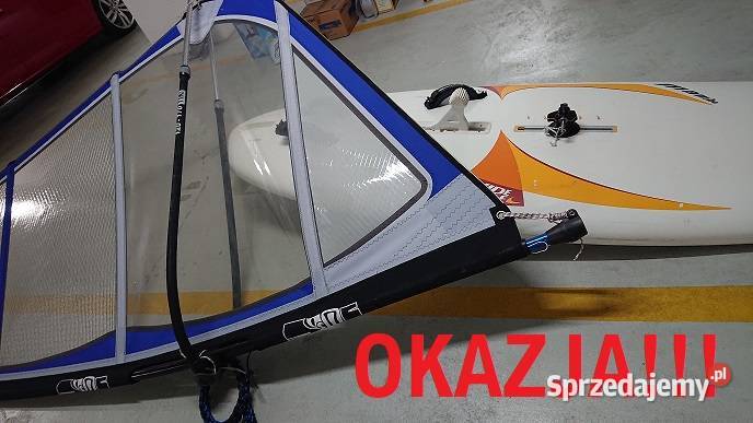 Deska windsurfing żagiel 2x Bom 2x maszt wiosło Pływanie