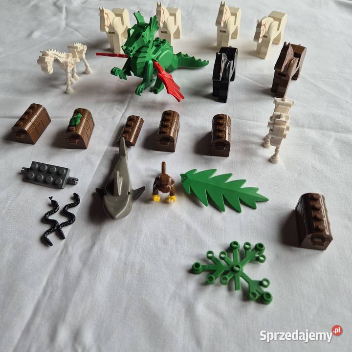 Klocki lego koniki smok skrzynie małpka itd Lego Brzesko