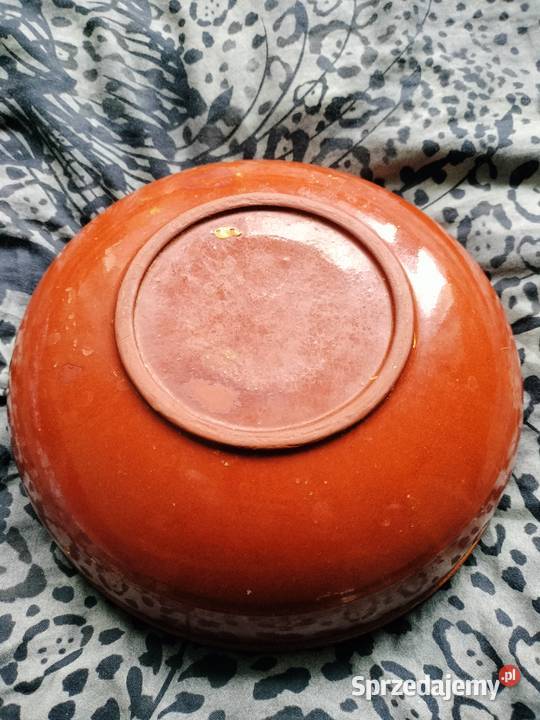 Stara Głęboka ceramiczna misa maziaje PRL zachodniopomorskie Choszczno