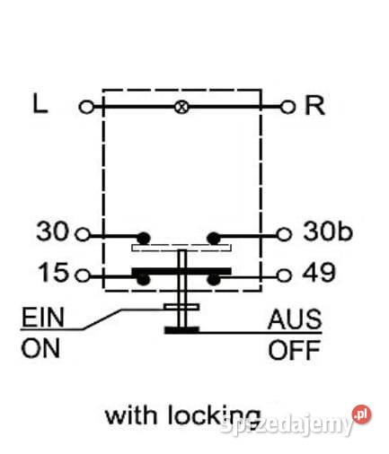 Przełącznik przyciskowy Stop okrągły czerwony Rolnictwo Kamionna