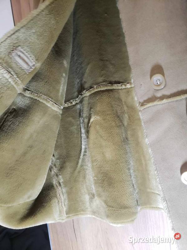 Vintage Kożuch Płaszcz Ocieplany Gina Laura Stan Dzierżoniów