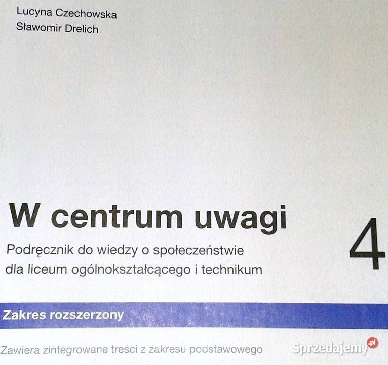 W centrum 4 Podręcznik do wiedzy Lucyna Chełm sprzedam