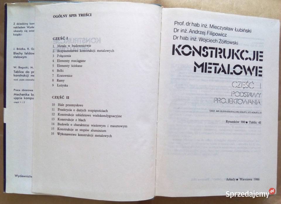Konstrukcje metalowe cz I Tablice do