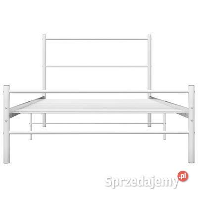 vidaXL Rama łóżka biała metalowa 90 x 200 Warszawa