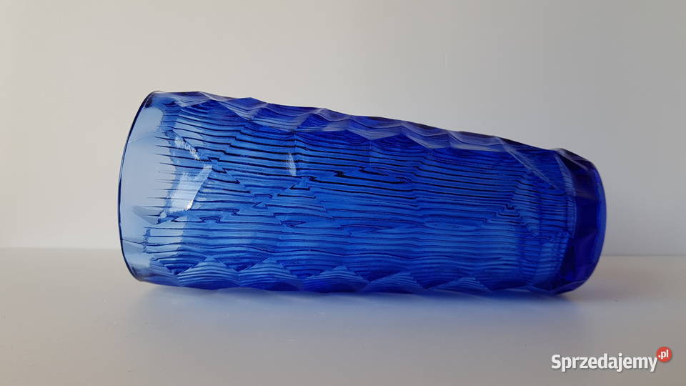 Wazon OKULUS 1 Ząbkowice kolorowe szkło PRL Dąbrowa Górnicza