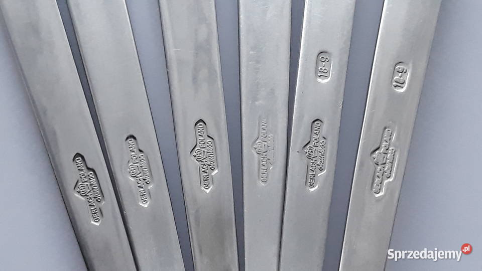 Widelce obiadowe 1 KONWALIE Gerlach sztućce PRL Sztućce Sztućce Dąbrowa Górnicza