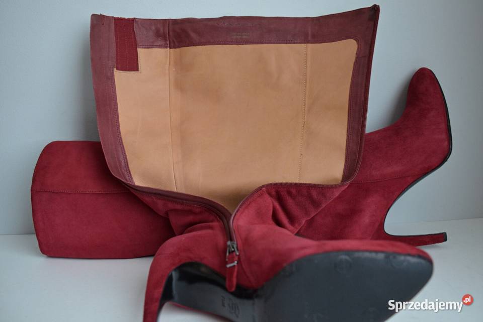 BURGUNDOWA POEZJA kozaki Via Spiga Bethany do Białystok