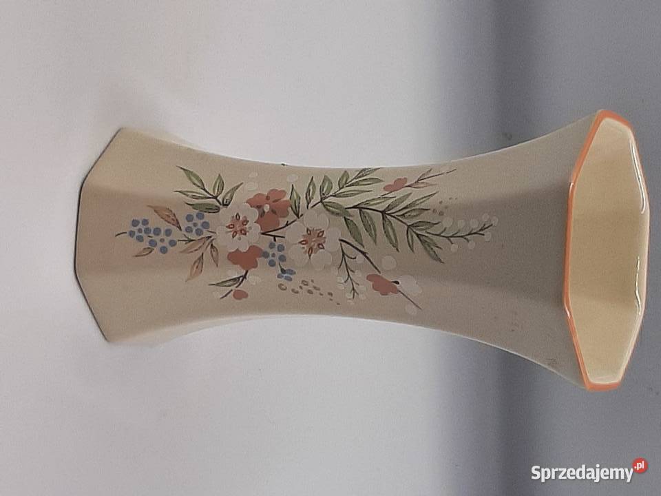 Piękny porcelanowy wazon sygnowany angielski Inowrocław