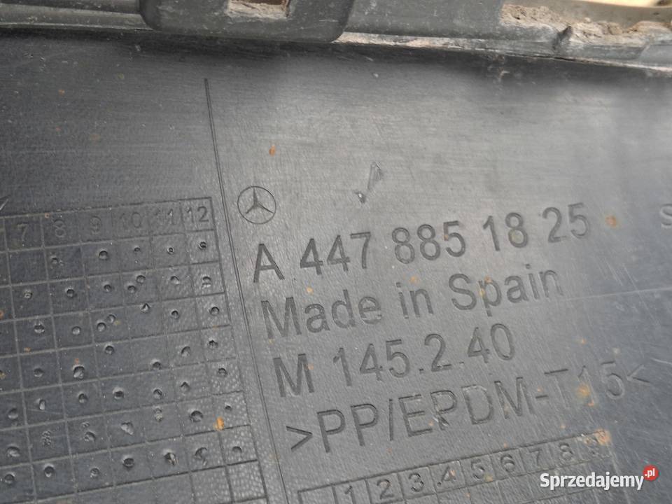 MERCEDES VITO W447 ZDERZAK TYŁ TYLNY A4478851825