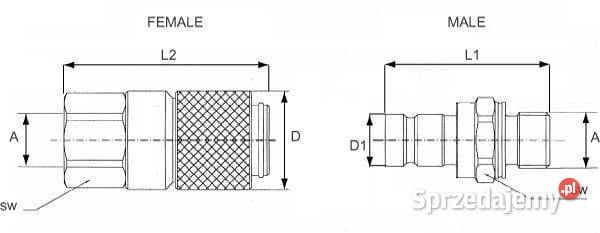 Szybkozłącze diagnostyczne wtyczka 14 BSP sprzedam
