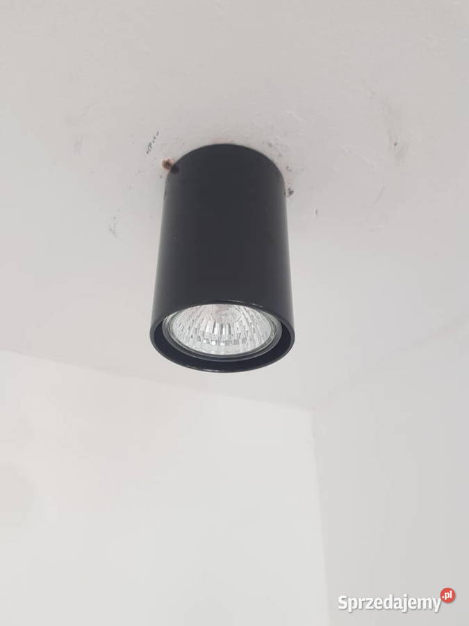 Lampa sufitowa TUBA CYLINDER czarny połysk 1x50W Warszawa