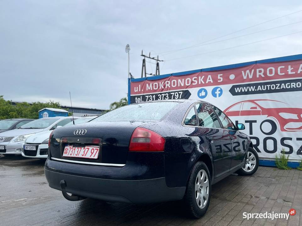 Audi A6 25 TDI Alufelgi Klima HAK Zadbany Rok produkcji 1999 Wrocław