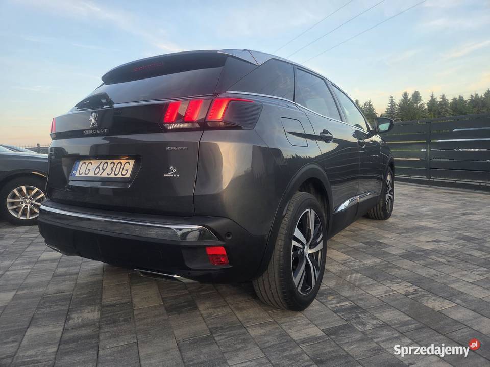 Peugeot 3008 GT LINE 16 Benzyna Automat Kamera światła do jazdy dziennej Grudziądz