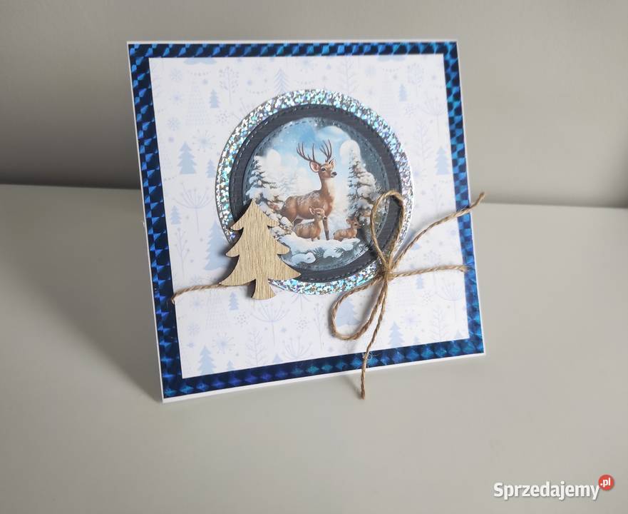 Kartka ręcznie robiona świąteczna Boże