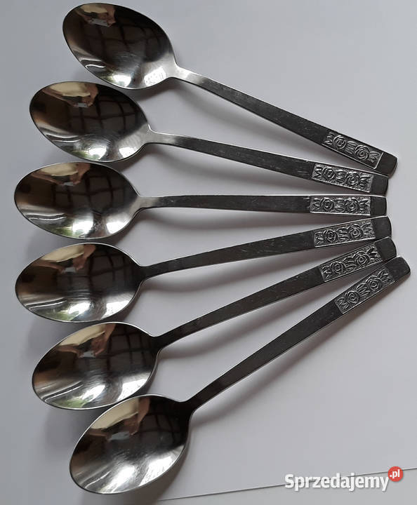 Łyżki obiadowe 2 RÓŻE Gerlach sztućce PRL Dąbrowa Górnicza sprzedam