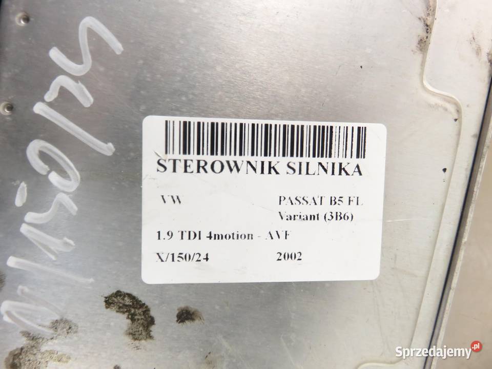 STEROWNIK VW PASSAT B5 FL 19 TDI 038906019DS