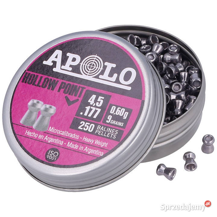 Śrut Apolo Hollow Point 452 mm 250 060g90gr Maciejowice sprzedam