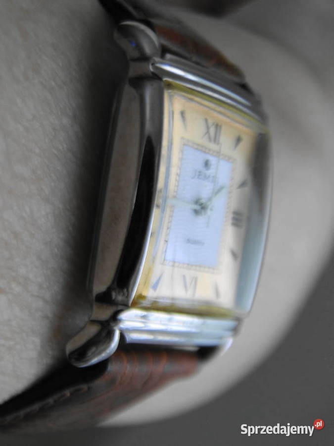 Elegancki zegarek na skórzanym pasku sprawny mazowieckie Warszawa
