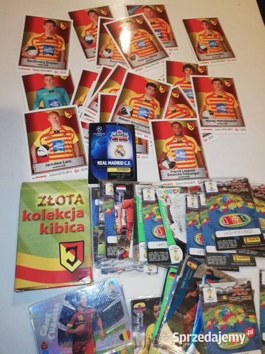 Kolekcja kart z piłkarzami 55 sztuk mazowieckie Warszawa