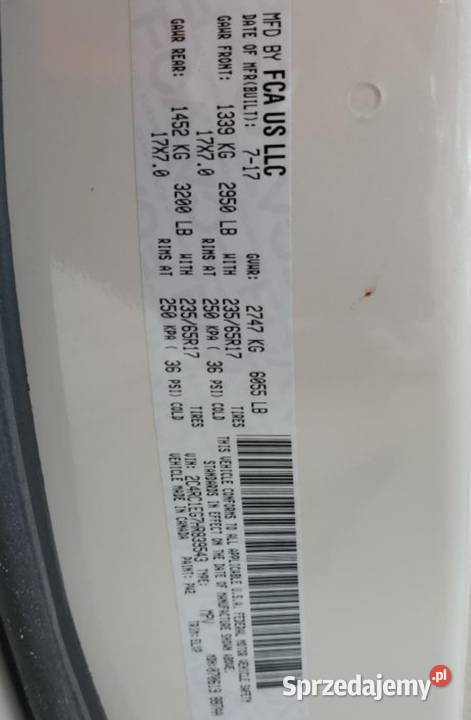 Chrysler Pacifica Grajewo sprzedam