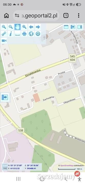 Sprzedam działkę budowlaną Nidzica Działdowska 30m