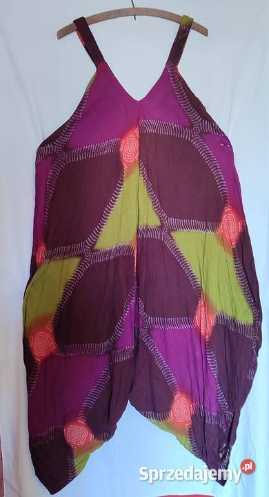 Kombinezon damski boho XL 40 42 haremki luźny Gdańsk