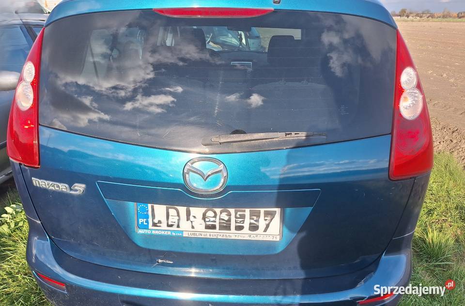 Klapa Tył Bagażnika Mazda 5 lubelskie Wisznice