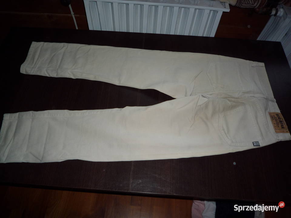 spodnie big star classic 30 32 białe Rozmiar uniwersalny Chmiel