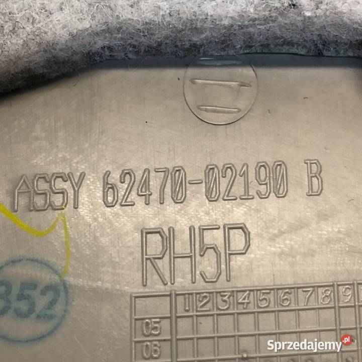 Toyota Auris I E15 Lift 12r HB 5D Osłona słupka świętokrzyskie Skarżysko-Kamienna