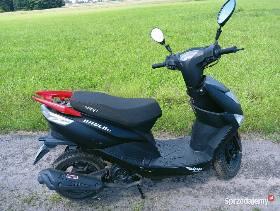 Sprzedam motorower ZIPP EAGLE 01 50 2018r Niski czarny łódzkie Borszyn
